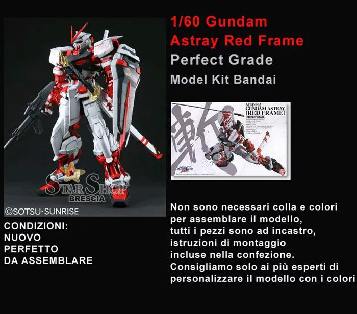 GUNDAM - 1/60 Astray Red Frame Perfect Grade Model Kit PG