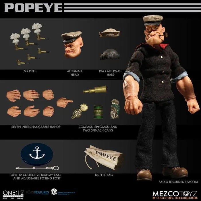 POPEYE - Braccio di Ferro - Popeye 1/12 Action Figure