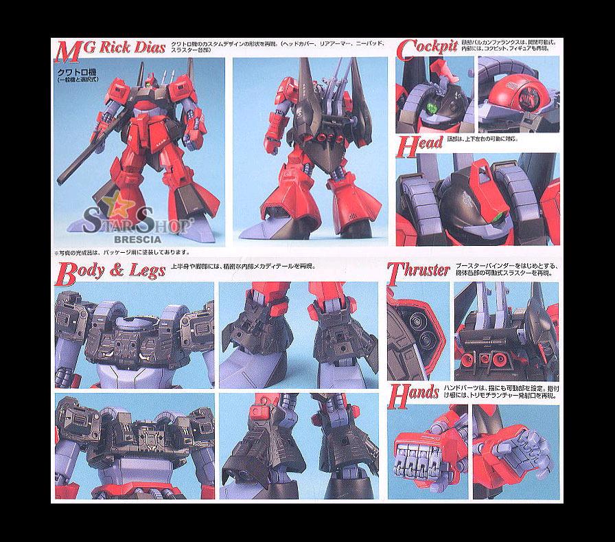 GUNDAM - 1/100 Rick-Dias Red Version Master Grade Model Kit MG