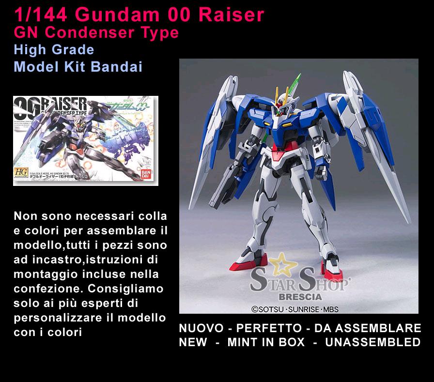 Gundam - 1/144 00 Raiser Gn Condenser Type High Grade Model Kit Hg Gundam 00  (Double O) Bandai
