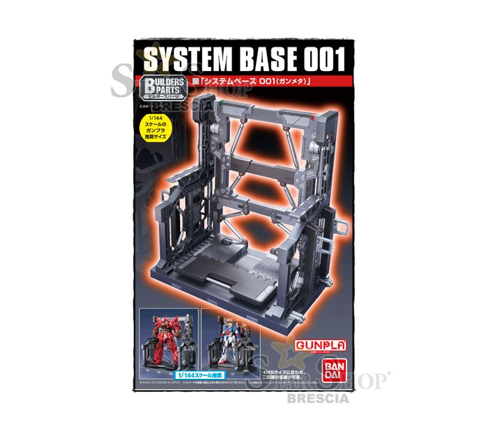 GUNDAM BUILDERS PARTS - 1/144 System Base 001 Gunmetal Model Kit