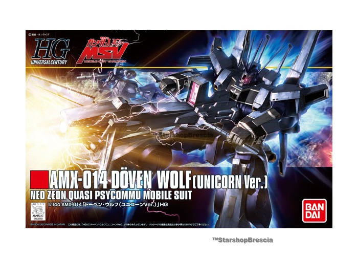 GUNDAM - 1/144 AMX-014 Doven Wolf Unicorn Ver. Model Kit HGUC # 160