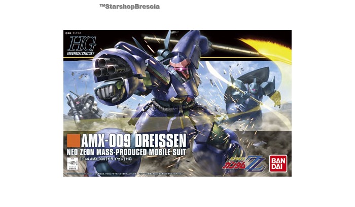 GUNDAM - 1/144 AMX-009 Dreissen Model Kit HGUC # 172