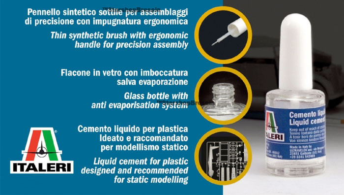 Liquid Cement - Colla per plastica 15ml COLLE e DILUENTI Italeri