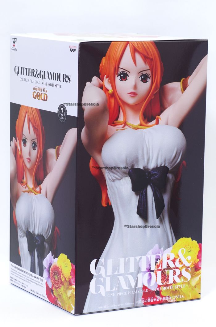 One Piece Film Gold Glitter Glamours Nami Movie Style Pvc Figure One Piece Banpresto