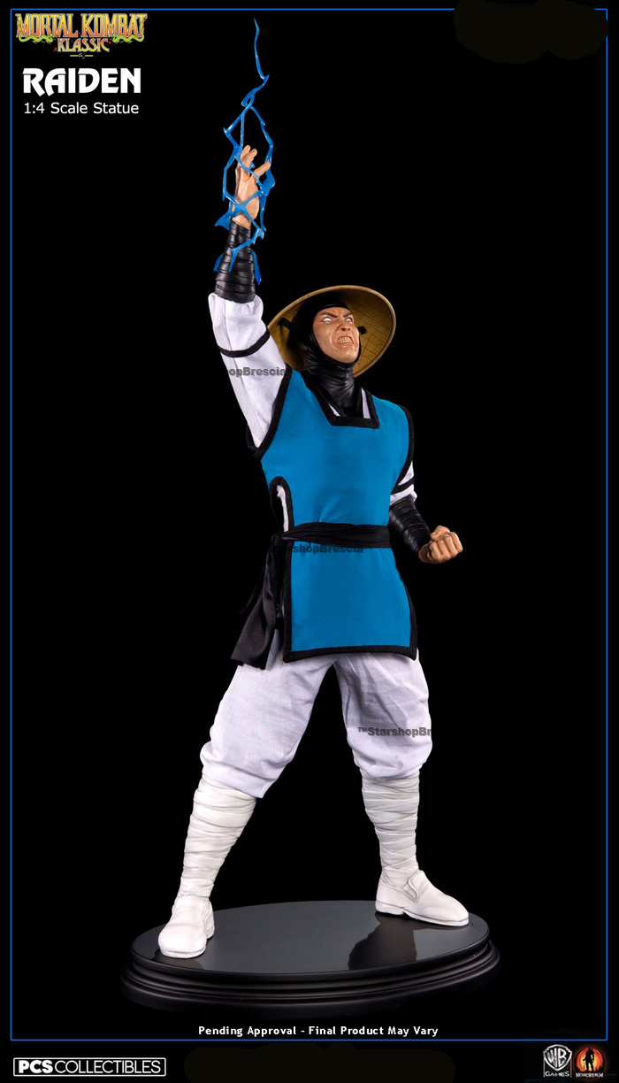 mortal kombat raiden statue