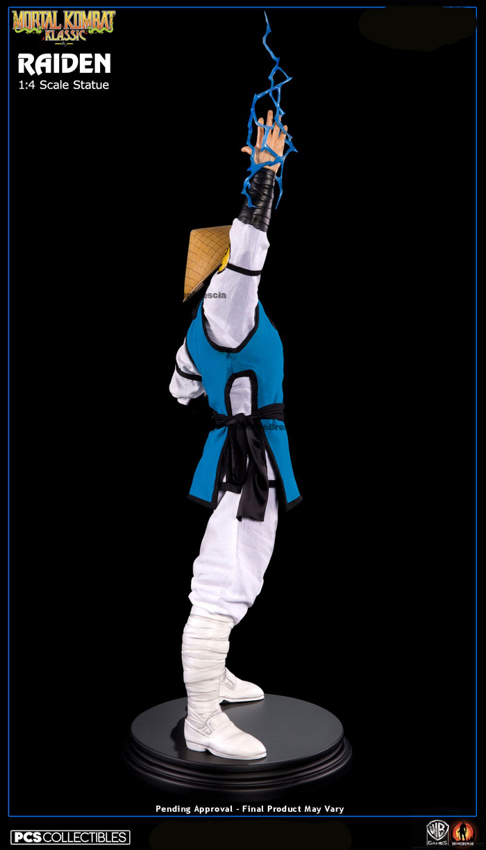 mortal kombat raiden statue