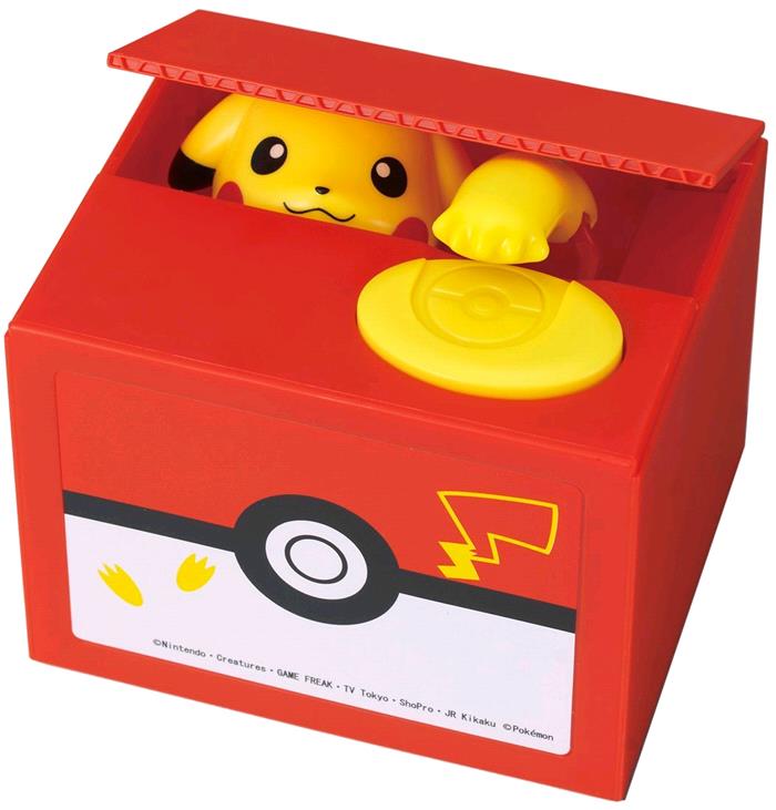 POKEMON - Pikachu Coin Bank Salvadanaio STATUE, ACTION FIGURES & GADGET  Shine