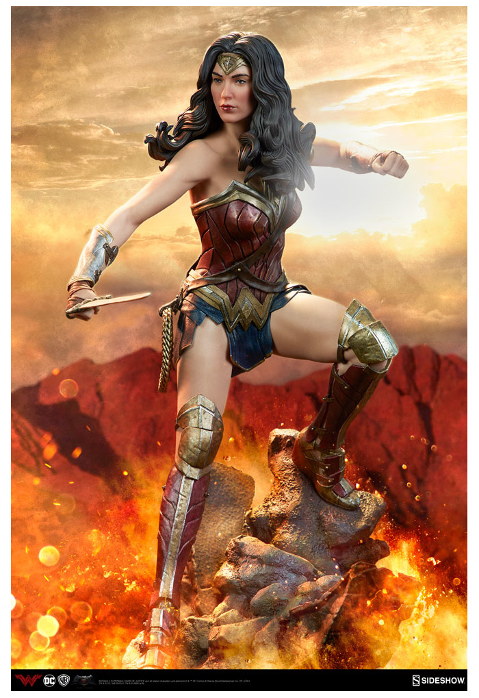 Batman Vs Superman Dawn Of Justice Wonder Woman Premium Format Figure 1 4 Statue Wonder Woman Sideshow