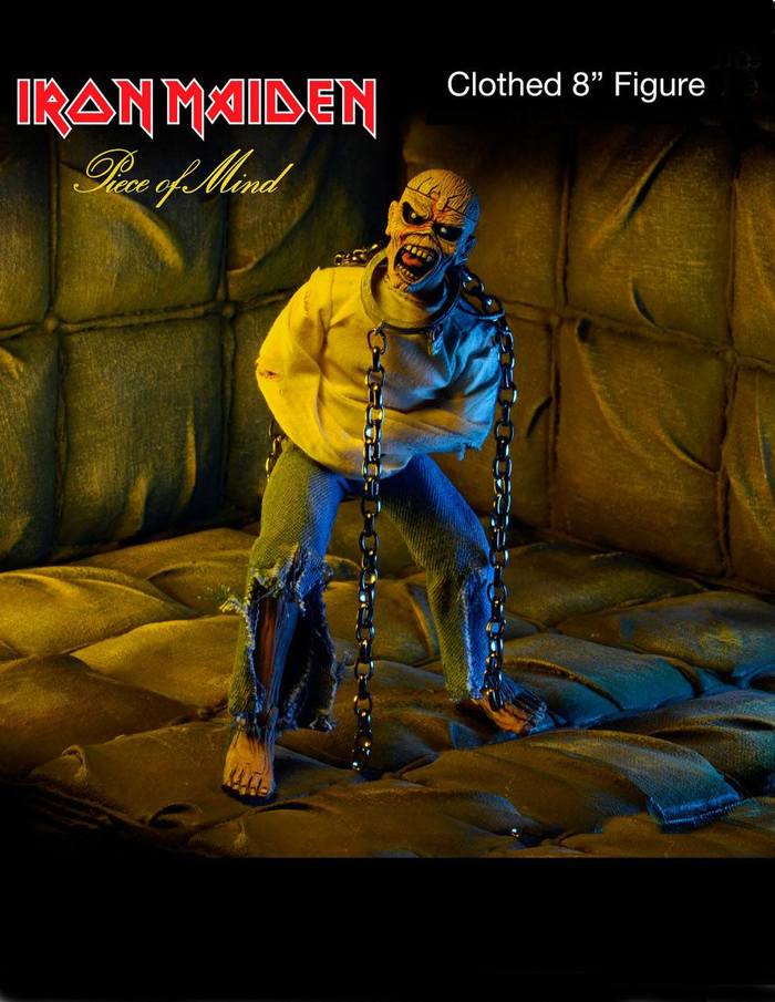 Iron Maiden Eddie Piece Of Mind Retro Action Figure Iron Maiden Neca