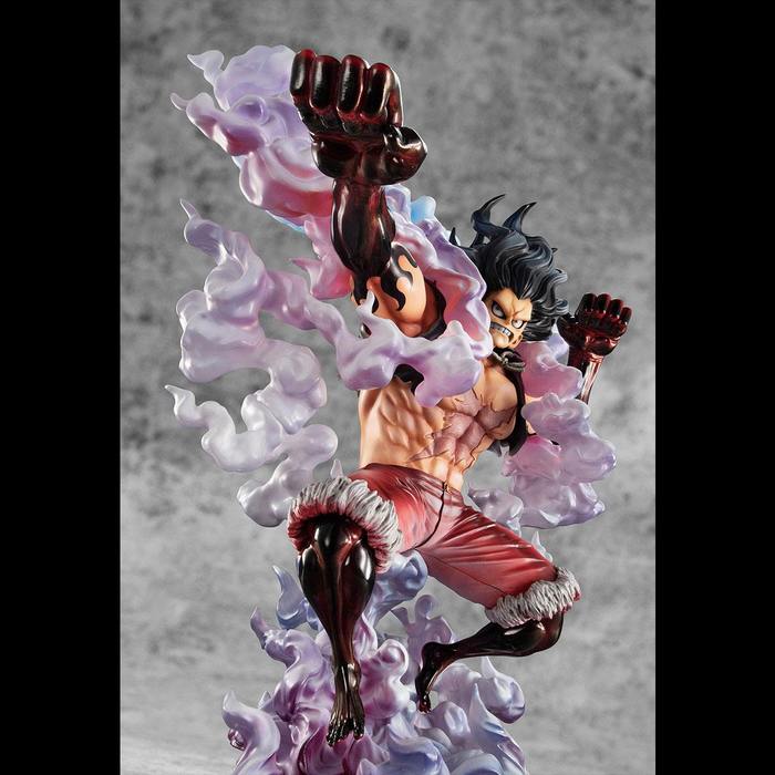 One Piece Monkey D Luffy Gear 4 Snake Man 1 8 Pvc Figure P O P Maximum One Piece Megahouse