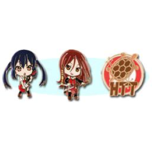 K-ON! - Nakano Azusa Yamanaka Sawako Ton-chan Lapel Pin Spille