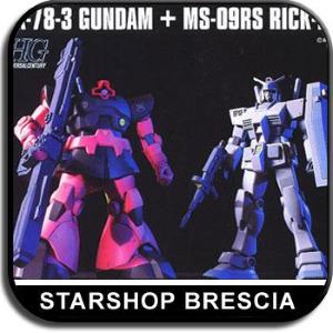 GUNDAM - 1/144 RX-78-3 Gundam + MS-09RS Rick Dom Char`s Custom Set Model Kit HGUC 