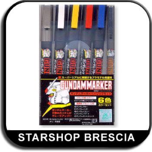 MODEL KIT ACCESSORI - Gundam Marker Basic Set (6pcs) 