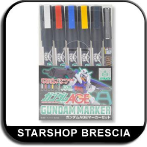MODEL KIT ACCESSORI - Gundam AGE Marker Set (6pcs) 
