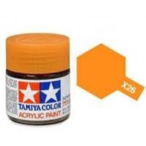 Tamiya Mini X26 CLEAR ORANGE trasp. - Acrilico Lucido 10ml