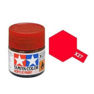 Tamiya Mini X27 CLEAR RED trasp. - Acrilico Lucido 10ml