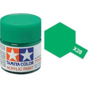 Tamiya Mini X28 BENETTON GREEN - Acrilico Lucido 10ml