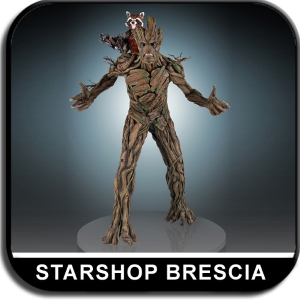 GUARDIANS OF THE GALAXY - Rocket Raccoon and Groot 1/4 Polystone Statue