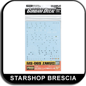 GUNDAM - 1/144 GD-87 RG MS-06S Char's Zaku II Decals