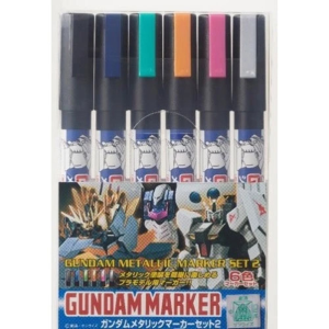 MODEL KIT ACCESSORI - Gundam Metallic Marker Set 2 (6pcs)