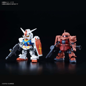 GUNDAM SD - Cross Silhouette RX-78-2 Gundam & Char's Zaku II Model Kit