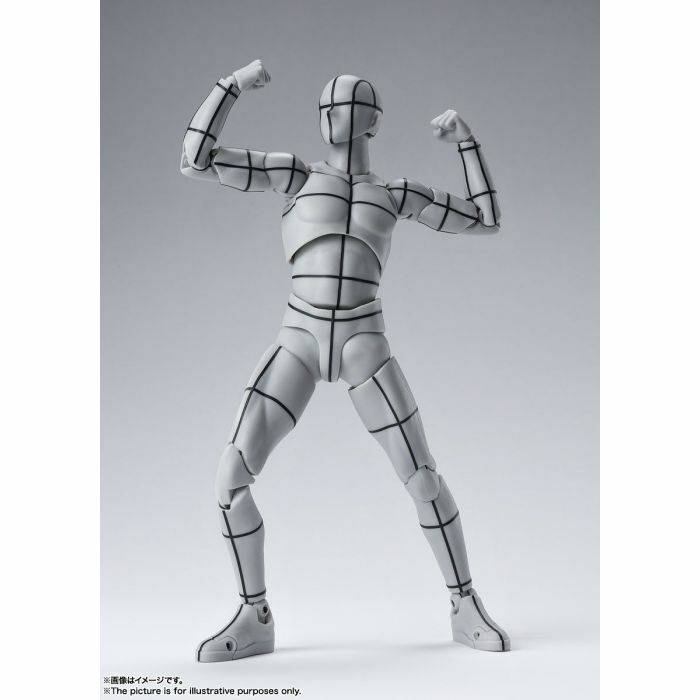 BODY-KUN - Man Wireframe Gray Color Ver. S.H. Figuarts Action Figure