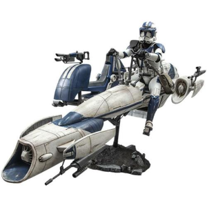 STAR WARS - The Clone Wars - Heavy Weapons Clone Trooper & BARC Speeder with Sidecar 1/6 Action Figure 12" TMS077