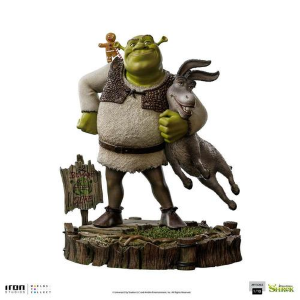 SHREK - Shrek Donkey and The Gingerbread Man 1/10 Deluxe Art Scale Statue