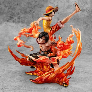 ONE PIECE - Luffy & Ace Bond Between Brothers 20th Limited Ver. 1/8 Pvc Figure P.O.P. NEO-Maximum