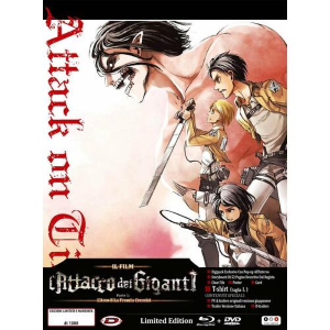 Attacco Dei Giganti Pt. 1 Il Film - L'Arco E La Freccia Cremisi Ed. Limitata e numerata Blu-ray + DVD + T-shirt L