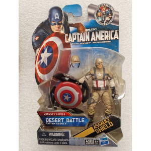 MARVEL - The First Avenger Concept Series Desert Battle Captain America Action Figure #16