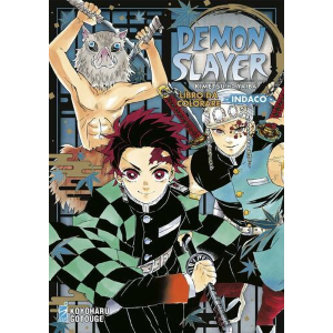 DEMON SLAYER KIMETSU NO YAIBA - LIBRO DA COLORARE - INDACO