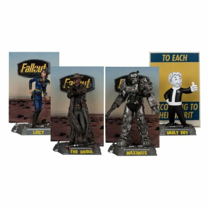 FALLOUT - Movie Maniacs - Lucy Maximus The Ghoul & Vault Boy Action Figure 4-Pack