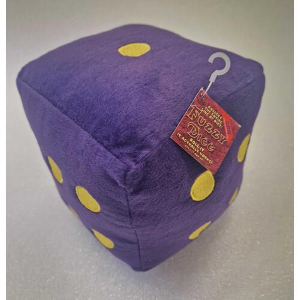 Fuzzy Dice Purple 6 Sided Plush