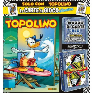 TOPOLINO 3533 + MAZZO DI CARTE BLU