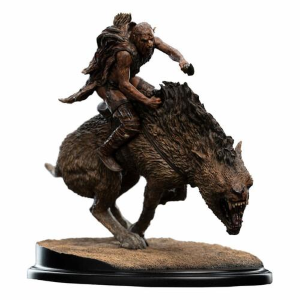 LORD OF THE RINGS - Sharku on Warg Mini Polystone Statue