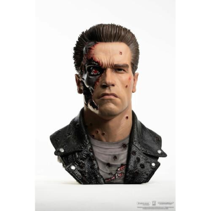 TERMINATOR 2 - T-800 Model 101 Battle Damaged Art Mask Life-Size 1/1 Bust