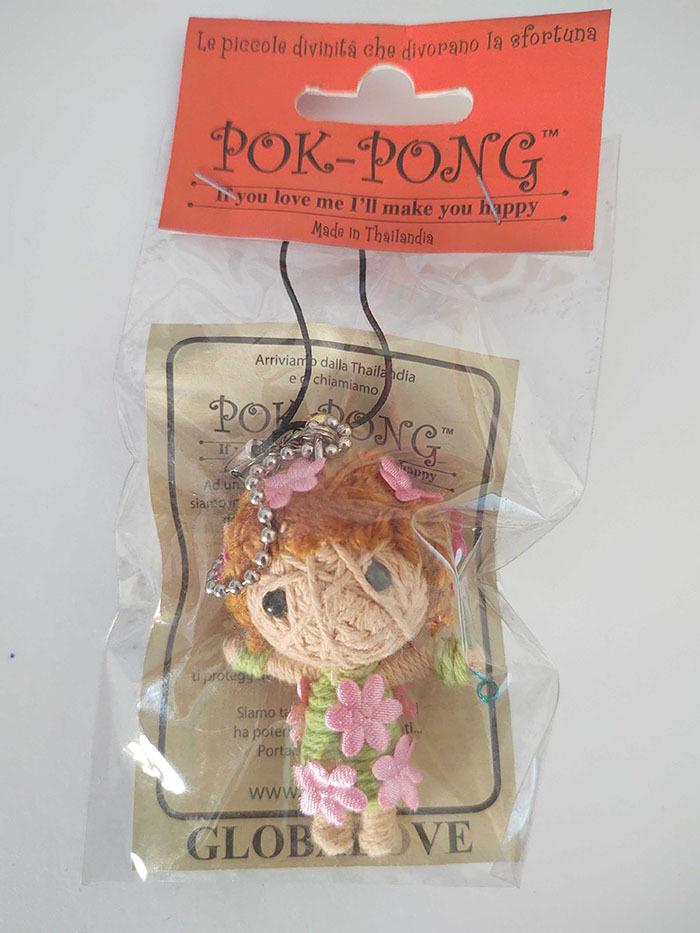 POK-PONG - Baby Flora Phone Strap Mini Doll
