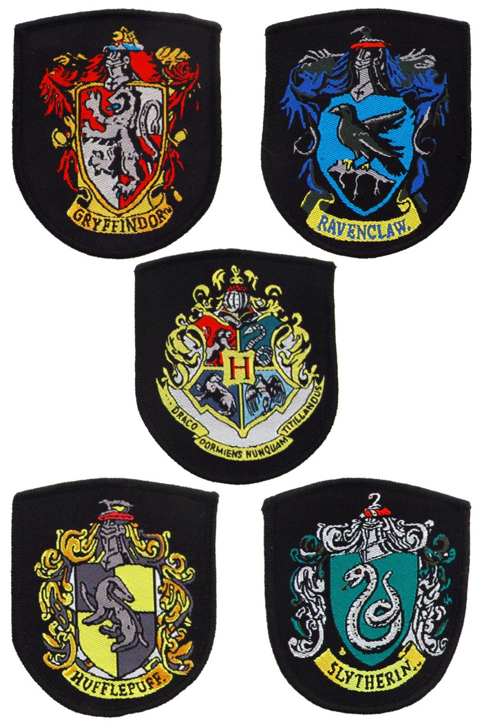 HARRY POTTER - Patches House Crests 5-Pack