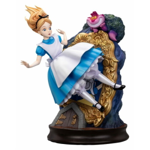 DISNEY - Alice in Wonderland - Alice & The Cheshire Cat Master Craft Statue