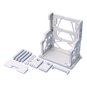GUNDAM BUILDERS PARTS - 1/144 System Base 001 White Model Kit
