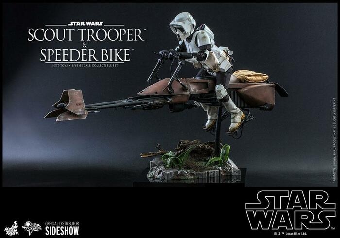 STAR WARS - Episode VI - Scout Trooper & Speeder Bike 1/6 Action Figure 12" 2-Pack MMS612