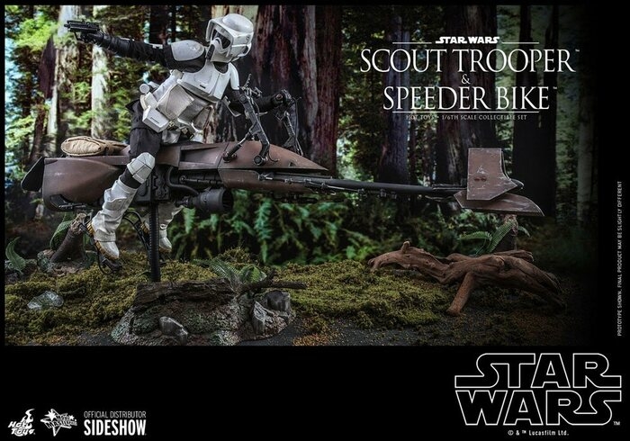 STAR WARS - Episode VI - Scout Trooper & Speeder Bike 1/6 Action Figure 12" 2-Pack MMS612