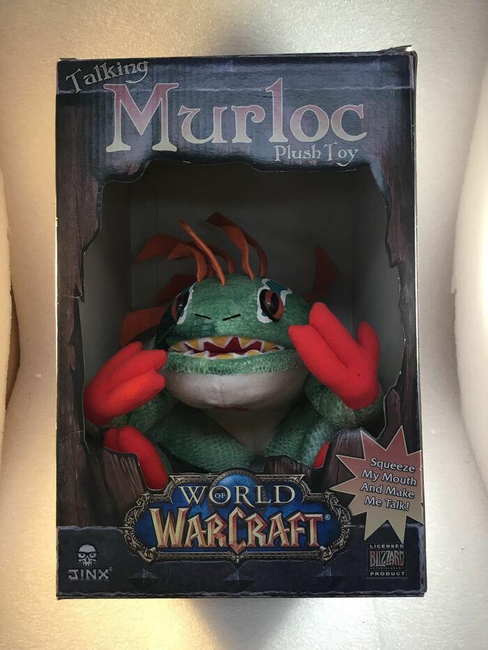WORLD OF WARCRAFT Murloc Plush with sound Warcraft Blizzard