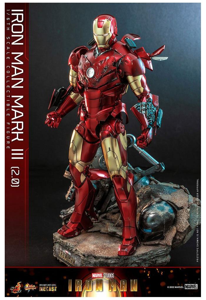 IRON MAN - Man Mark III 2.0 1/6 Action Figure 12" Diecast MMS664 D48