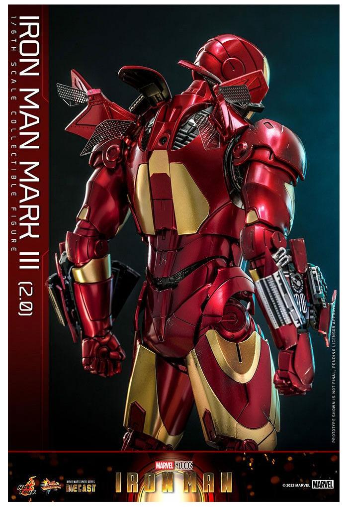 IRON MAN - Man Mark III 2.0 1/6 Action Figure 12" Diecast MMS664 D48