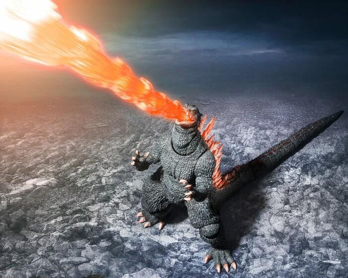 GODZILLA - Final Wars - Godzilla Heat Ray Ver. vs. New Gotengo S.H.MonsterArts Action Figure