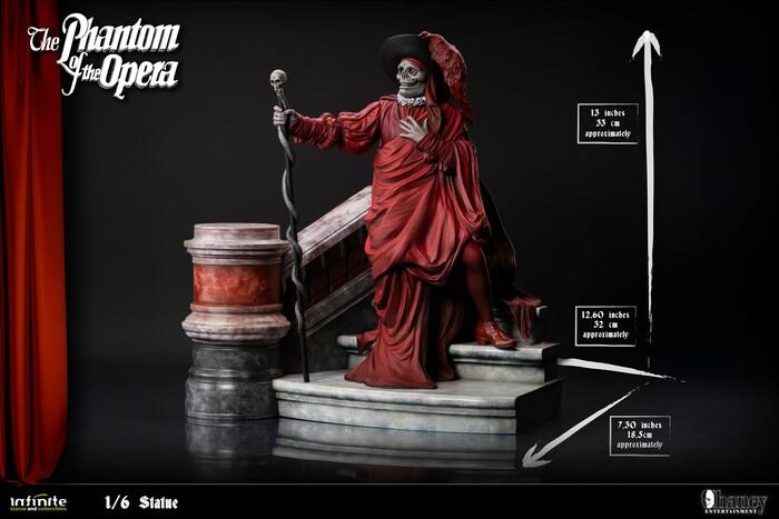 UNIVERSAL MONSTERS - The Phantom of the Opera 1925 - Lon chaney 1/6 Polystone Statue