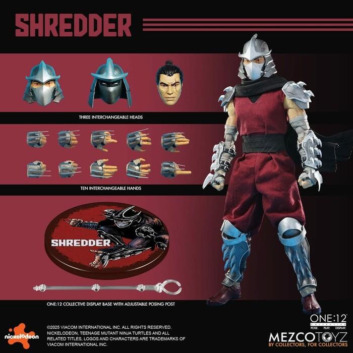 TMNT - Ninja Turtles - Shredder 1/12 Action Figure